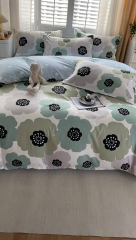 91家纺网 家纺一手货源 找家纺 美宜家 2025新款植物羊绒加厚斜纹磨毛单被套 七里香