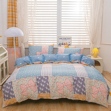 91家纺网 家纺一手货源 找家纺 （总）莎臣豹 2025新款植物羊绒印花四件套