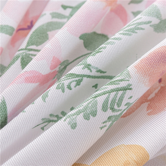 91家纺网 家纺一手货源 找家纺 金泰莱 2025新款印花竹纤维凉席三件套软凉席竹席盖毯子 鸿韵-粉