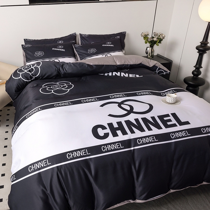 91家纺网 家纺一手货源 找家纺 摩卡家纺 2024新品水洗真丝轻奢系列 小香-黑