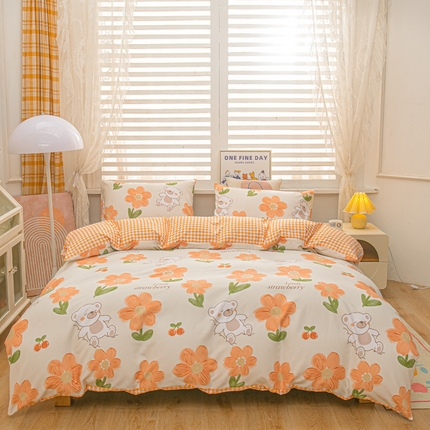 91家纺网 家纺一手货源 找家纺 （总）莎臣豹 2025新款植物羊绒印花四件套