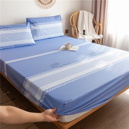 91家纺网 家纺一手货源 找家纺 金泰莱 2025新款全棉老粗布床笠纯棉床笠全棉床笠 本色