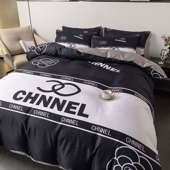 91家纺网 家纺一手货源 找家纺 摩卡家纺 2024新品水洗真丝轻奢系列 小香-黑