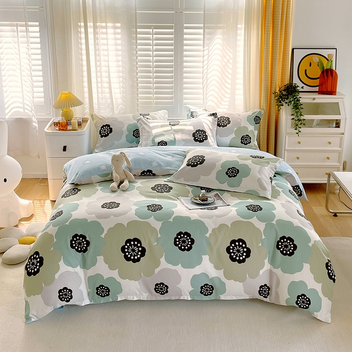 91家纺网 家纺一手货源 找家纺 美宜家 2025新款植物羊绒加厚斜纹磨毛单被套 七里香