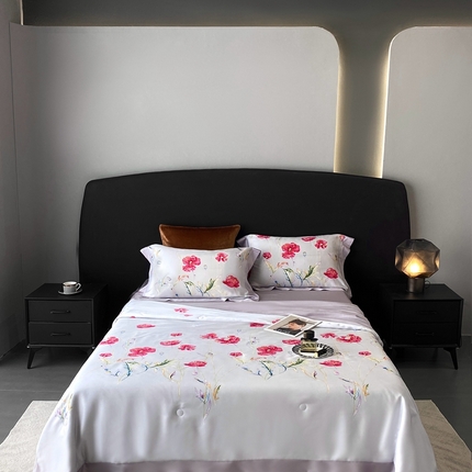 91家纺网 家纺一手货源 找家纺 （总）南通朵美纺织品有限公司 2025新款50支天丝印花夏被四件套