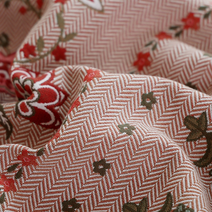 91家纺网 家纺一手货源 找家纺 朴尔毛巾被2024年新品全棉细纱编织纹AB版透气枕巾 妙恋52*78cm