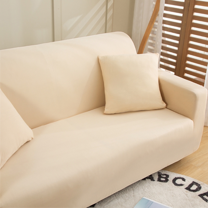 91家纺网 家纺一手货源 找家纺 兴妮雅家纺 2024新款凉感丝沙发套 凉感丝米色