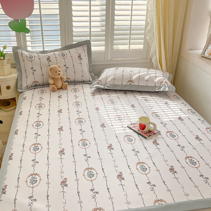 91家纺网 家纺一手货源 找家纺 星座-2025大斜纹复合冰丝凉席 兰菲妮