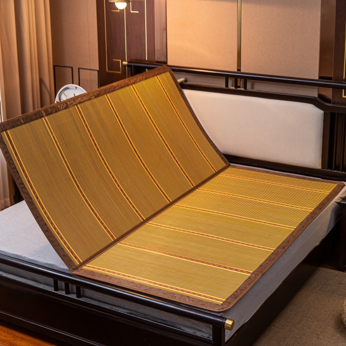 91家纺网 家纺一手货源 找家纺 （总）新月家纺（锦威郎） 2024新款金砖木纹席