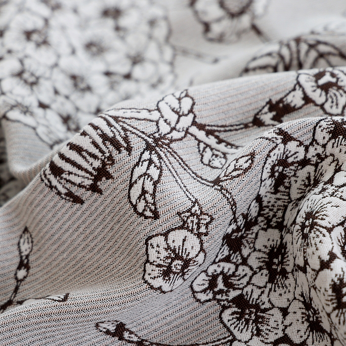 91家纺网 家纺一手货源 找家纺 朴尔毛巾被2024年新品全棉细纱编织纹AB版透气枕巾 香水绣球52*78cm