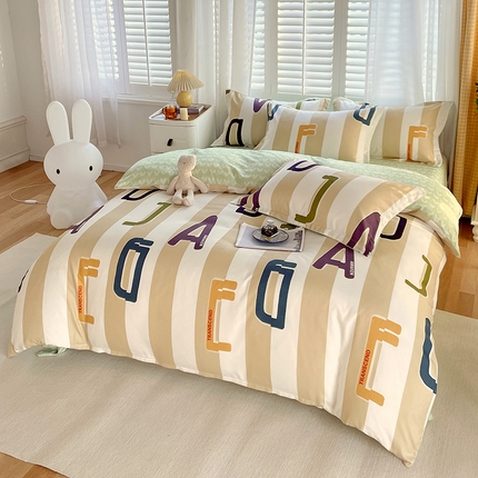 91家纺网 家纺一手货源 找家纺 （总）美宜家 2025新款植物羊绒加厚斜纹磨毛单被套