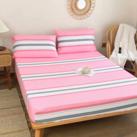 91家纺网 家纺一手货源 找家纺 金泰莱 2025新款全棉老粗布床笠纯棉床笠全棉床笠 巢尔