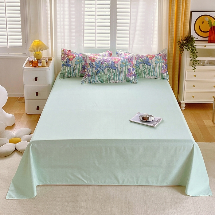 91家纺网 家纺一手货源 找家纺 美宜家 2025新款植物羊绒加厚斜纹磨毛单被套 花丛小兔