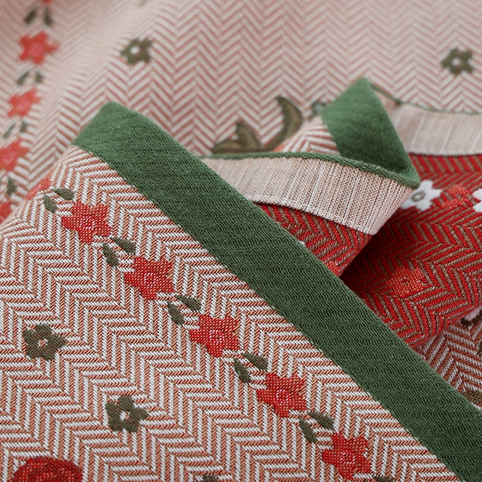 91家纺网 家纺一手货源 找家纺 朴尔毛巾被2024年新品全棉细纱编织纹AB版透气枕巾 妙恋52*78cm