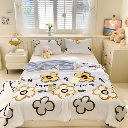 91家纺网 家纺一手货源 找家纺 （总）梵克保罗  2024新款水洗棉印花大豆夏被