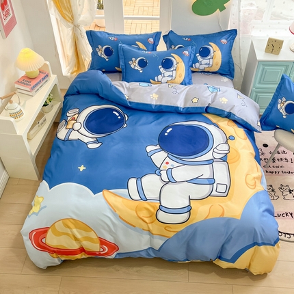 91家纺网 家纺一手货源 找家纺 （总）宝薇家纺2025春夏新品数码印花60支有氧真丝水洗夏季天丝四件套