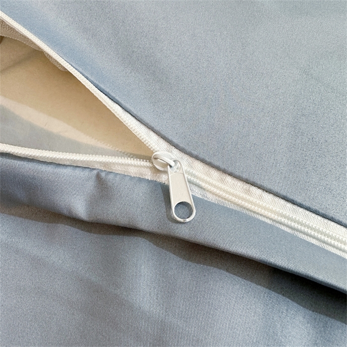 91家纺网 家纺一手货源 找家纺 古吉梦 2024新款水洗真丝提花四件套--迪梦  天空蓝+海青