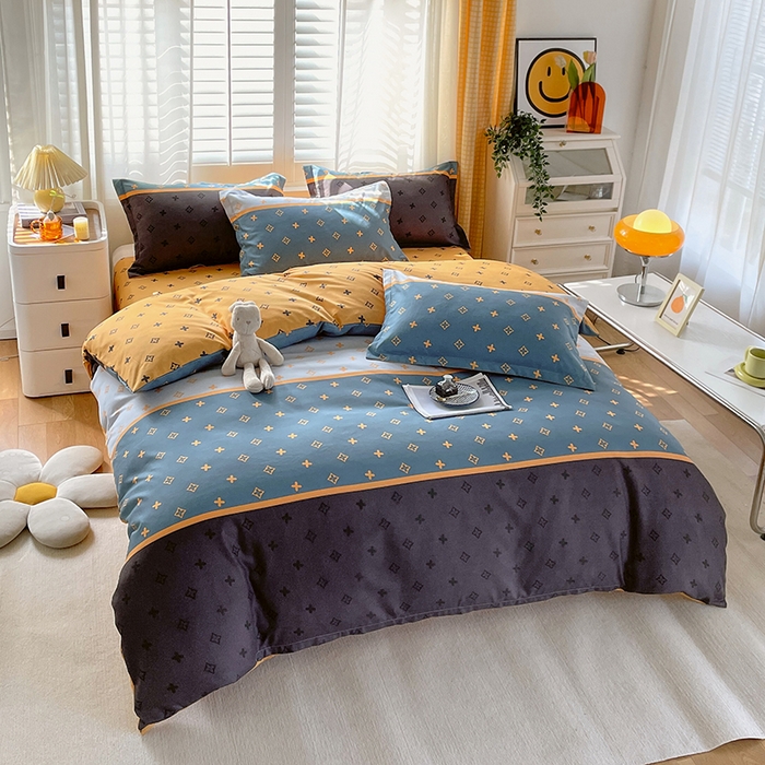 91家纺网 家纺一手货源 找家纺 美宜家 2025新款植物羊绒加厚斜纹磨毛单被套 诺曼蒂