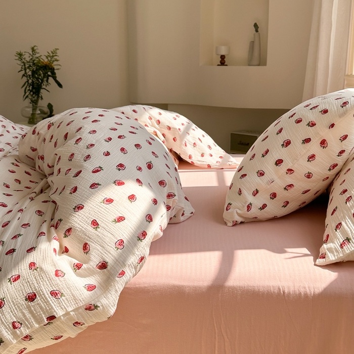 91家纺网 家纺一手货源 找家纺 （总）洋铭区（原狠狠爱）  2024新款皱皱纱四件套