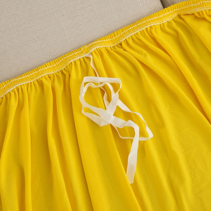 91家纺网 家纺一手货源 找家纺 兴妮雅家纺 2024新款凉感丝沙发套 凉感丝黄色