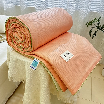 91家纺网 家纺一手货源 找家纺 （总）美宜家 2025新款纯色双拼水洗泡泡棉夏凉被空调被