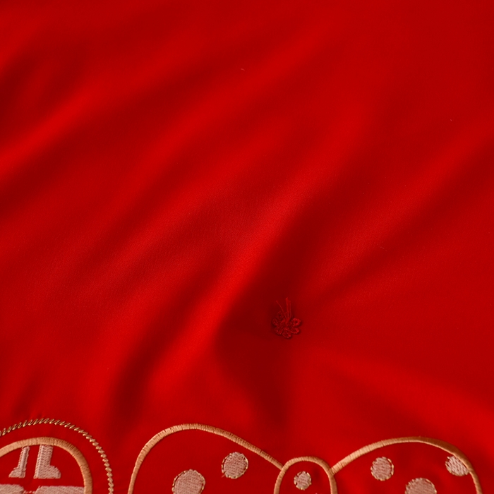 91家纺网 家纺一手货源 找家纺 美伦美 2024新款全棉婚庆刺绣手工订花被芯冬被春秋冬被夏被 喜结连理