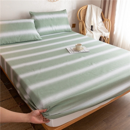 91家纺网 家纺一手货源 找家纺 金泰莱 2025新款全棉老粗布床笠纯棉床笠全棉床笠 南原