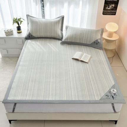 91家纺网 家纺一手货源 找家纺 （总）全季家居2024新款5A抗菌防螨仿草席冰藤席