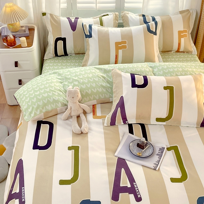 91家纺网 家纺一手货源 找家纺 美宜家 2025新款植物羊绒加厚斜纹磨毛单被套 布莱顿