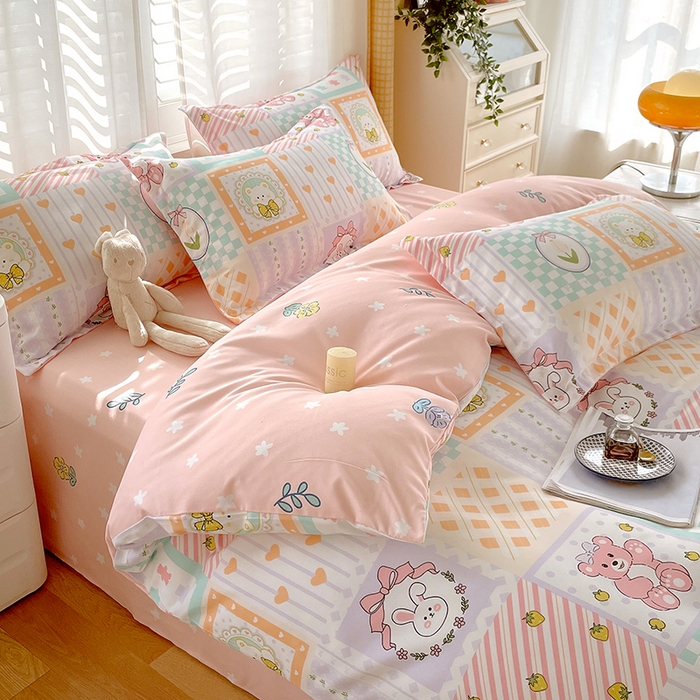 91家纺网 家纺一手货源 找家纺 美宜家 2025新款植物羊绒加厚斜纹磨毛单被套 艾瑞莎