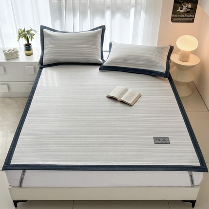 91家纺网 家纺一手货源 找家纺 （总）全季家居2024新款5A抗菌防螨仿草席冰藤席