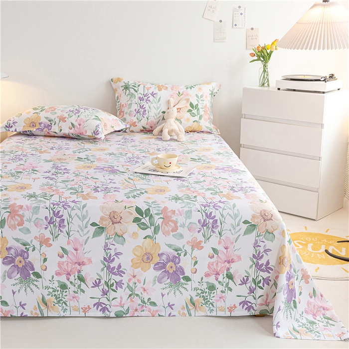 91家纺网 家纺一手货源 找家纺 金泰莱 2025新款印花竹纤维凉席三件套软凉席竹席盖毯子 鸿韵-粉