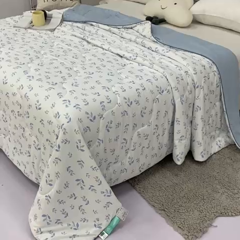 91家纺网 家纺一手货源 找家纺 伊婷人 2024新款锦氨印花凉感丝（小凉皮） 6