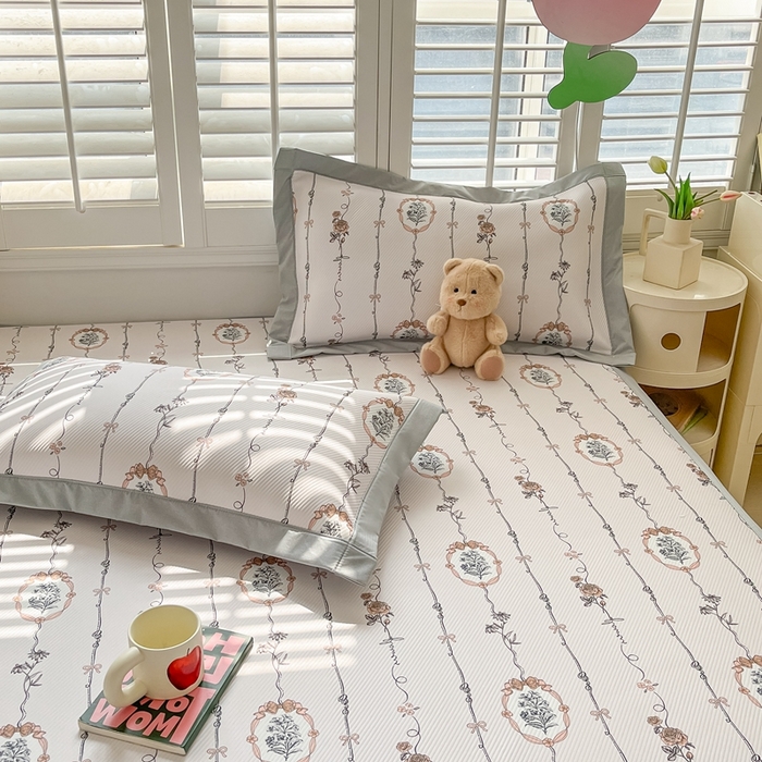 91家纺网 家纺一手货源 找家纺 星座-2025大斜纹复合冰丝凉席 兰菲妮