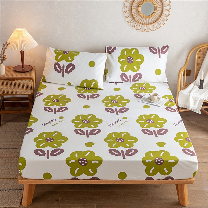 91家纺网 家纺一手货源 找家纺 金泰莱 2025新款全棉老粗布床笠纯棉床笠全棉床笠 初妍