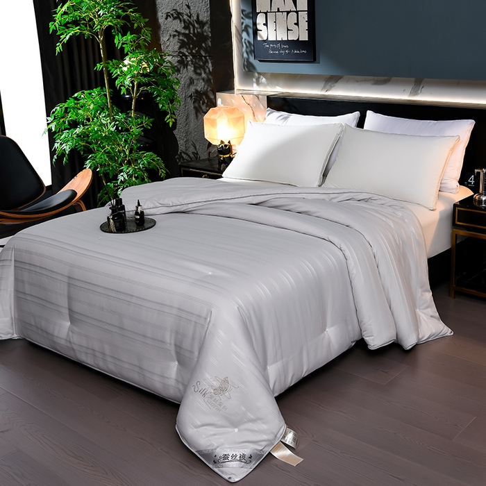 91家纺网 家纺一手货源 找家纺 美伦美 2024新款提花 提花-高雅灰