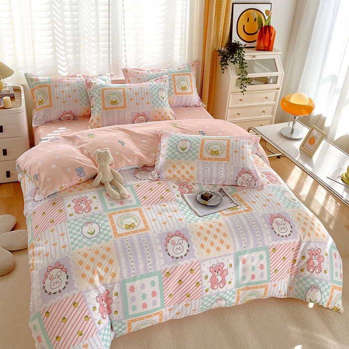 91家纺网 家纺一手货源 找家纺 美宜家 2025新款植物羊绒加厚斜纹磨毛单被套 艾瑞莎