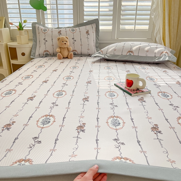 91家纺网 家纺一手货源 找家纺 星座-2025大斜纹复合冰丝凉席 兰菲妮