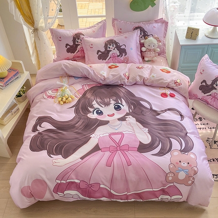 91家纺网 家纺一手货源 找家纺 （总）宝薇家纺2025春夏新品数码印花60支有氧真丝水洗夏季天丝四件套