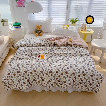 91家纺网 家纺一手货源 找家纺 蓝冰家纺 2024新款夏被 萌萌狗