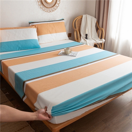 91家纺网 家纺一手货源 找家纺 （总）金泰莱 2025新款全棉老粗布床笠纯棉床笠全棉床笠