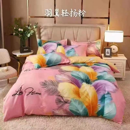 91家纺网 家纺一手货源 找家纺 （总）美宜家 2025新款磨毛大版印花四件套