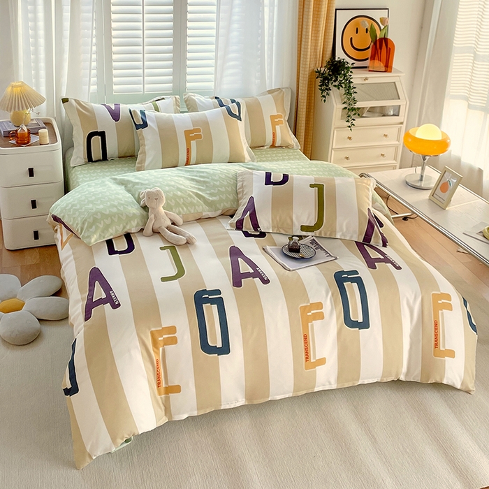 91家纺网 家纺一手货源 找家纺 美宜家 2025新款植物羊绒加厚斜纹磨毛单被套 布莱顿