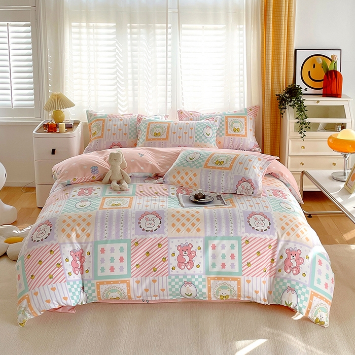 91家纺网 家纺一手货源 找家纺 美宜家 2025新款植物羊绒加厚斜纹磨毛单被套 艾瑞莎