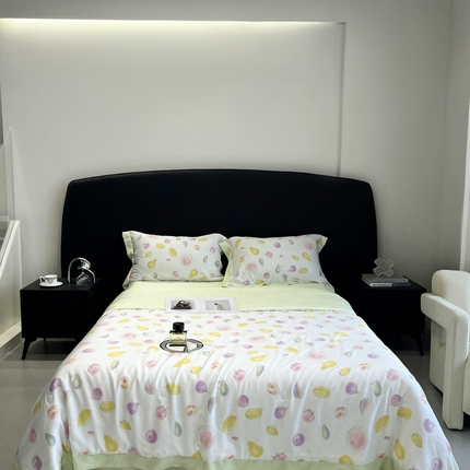 91家纺网 家纺一手货源 找家纺 （总）南通朵美纺织品有限公司 2025新款50支天丝印花夏被四件套