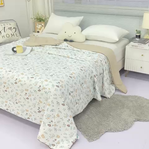 91家纺网 家纺一手货源 找家纺 伊婷人 2024新款锦氨印花凉感丝（小凉皮） 1