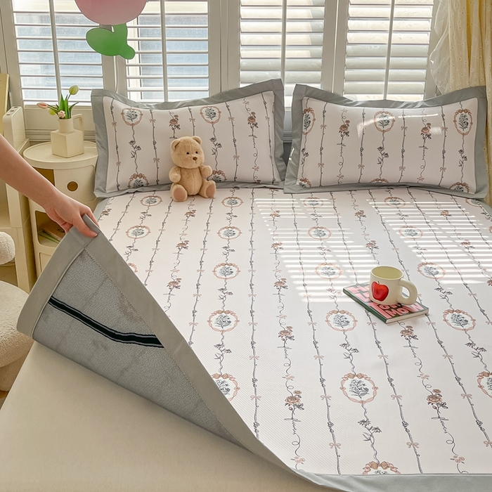 91家纺网 家纺一手货源 找家纺 星座-2025大斜纹复合冰丝凉席 兰菲妮