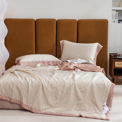 91家纺网 家纺一手货源 找家纺 （总）黛舒家居 2024新款莱赛尔天丝大豆夏被四件套