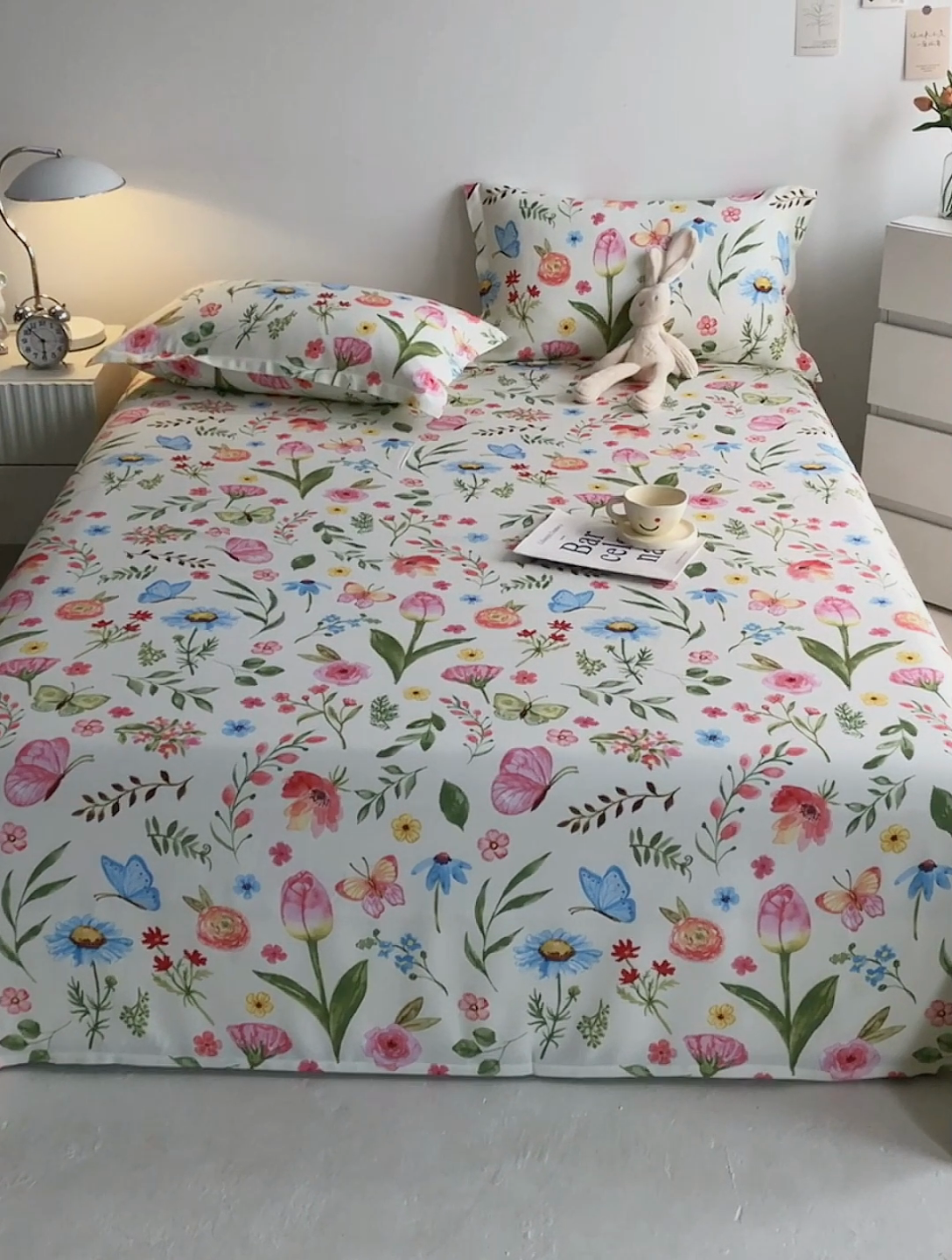 91家纺网 家纺一手货源 找家纺 金泰莱 2025新款印花竹纤维凉席三件套软凉席竹席盖毯子 微醺