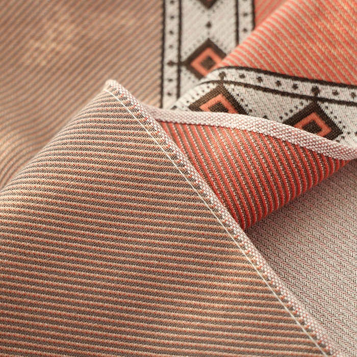 91家纺网 家纺一手货源 找家纺 朴尔毛巾被2024年新品全棉细纱编织纹AB版透气枕巾 简约菱格52*78cm